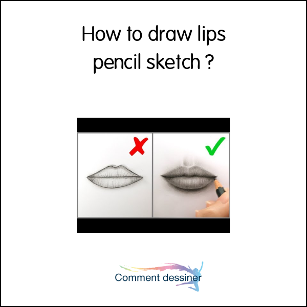 How to draw lips pencil sketch